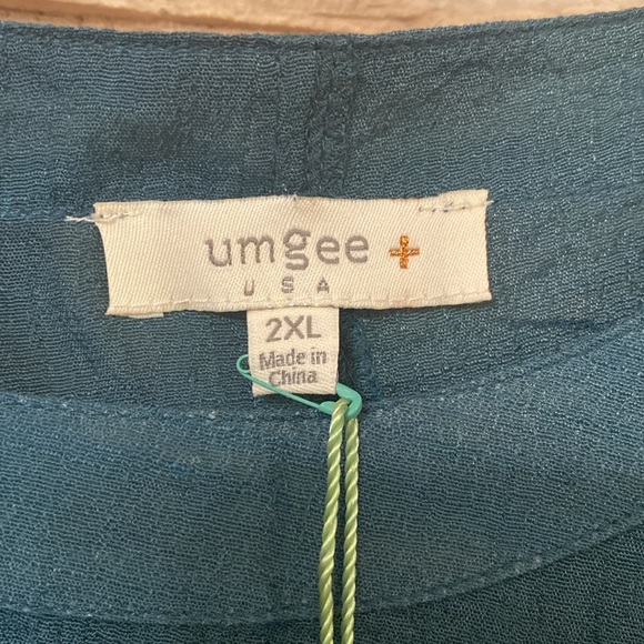 Womens Umgee USA Oversized Gauzy Flowy Lagenlook Beach Coverup Tunic Size 2XL - Picture 8 of 11